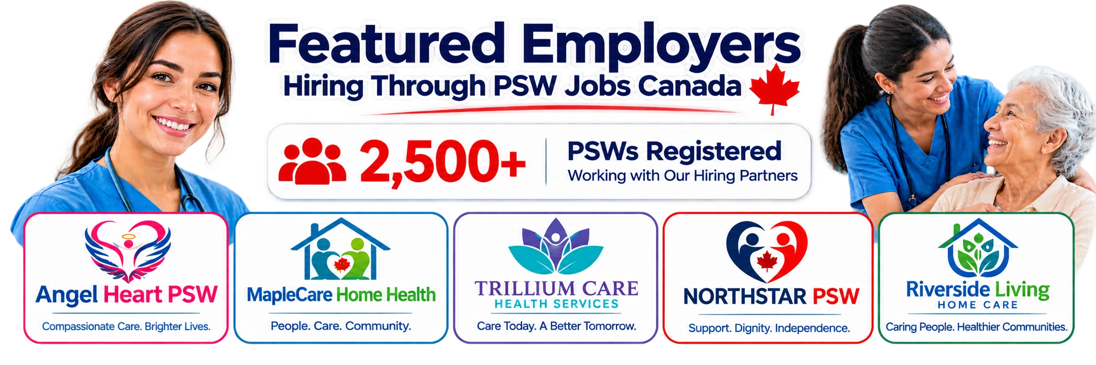 PSW caregiver assisting elderly patient at home